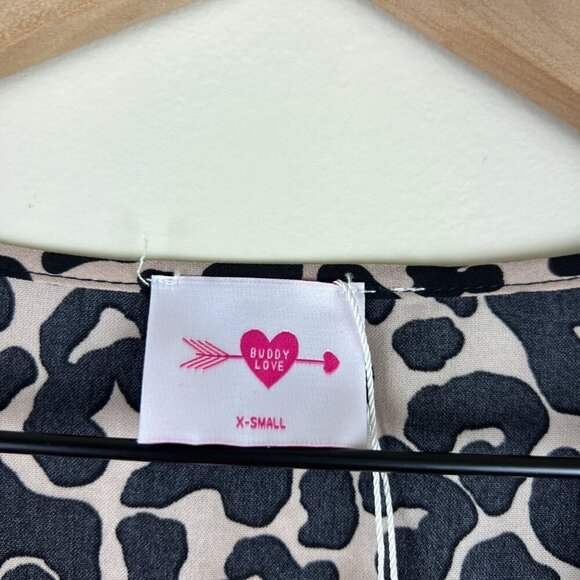 NWT Buddy Love Animal Printed Smocked Waist Lennox Mini Dress - Picture 4 of 7